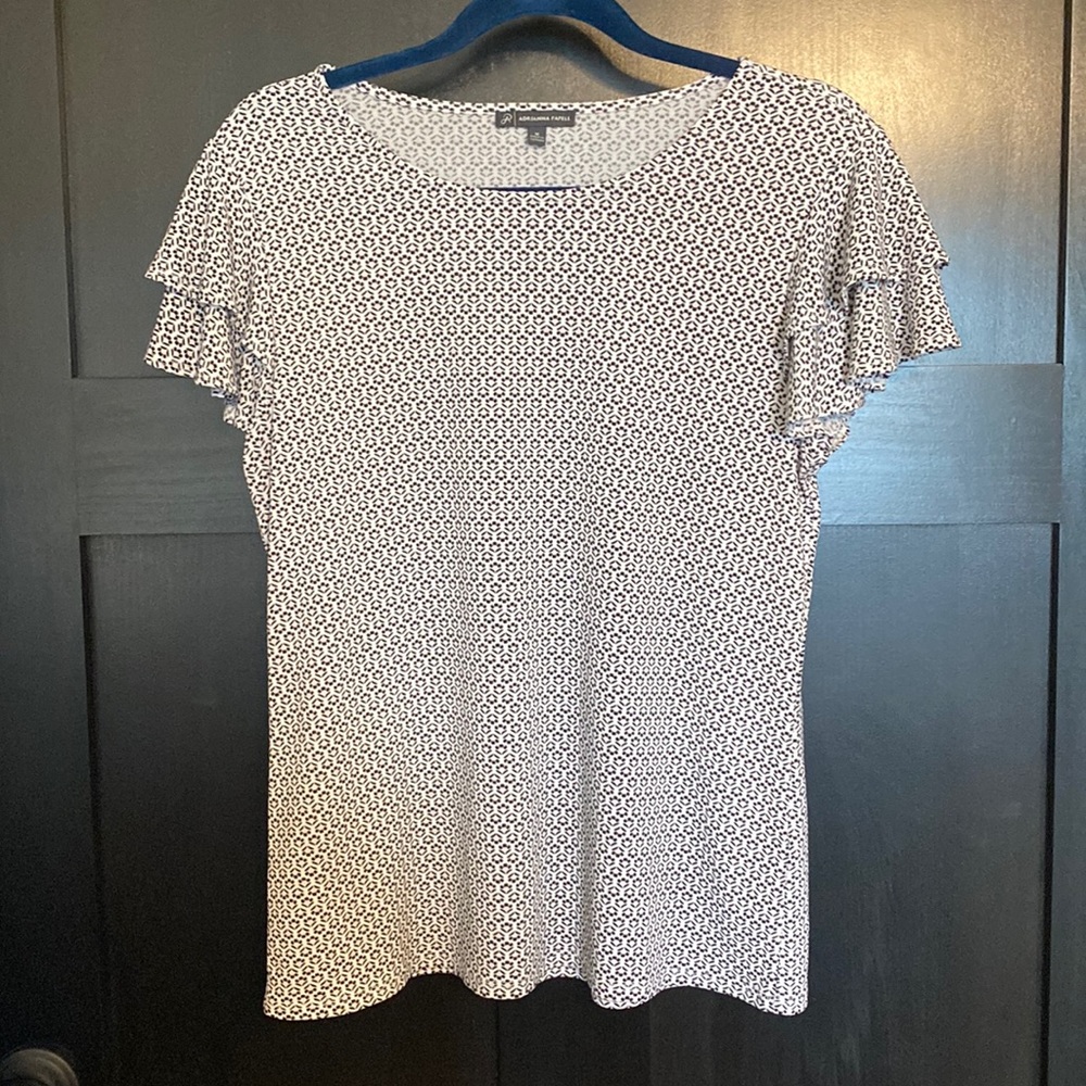 Adrianna Papell ruffle sleeve top